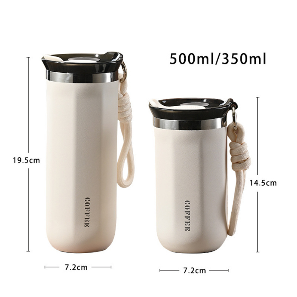 500ml and 350ml of white coffee custom vacuum flask