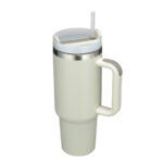 beige personalized tumbler with handle from corporate gift supplier in Malaysia