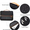 exterior features of 3 tier cable travel organizer bag with custom laser engraving in Malaysia