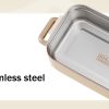 304 stainless steel custom lunch box interior with durable food grade material for safe and long lasting meal storage