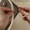 Custom lunch box food storage container lid equipped with a silicone ring for a secure, leak proof, and fresh keeping seal