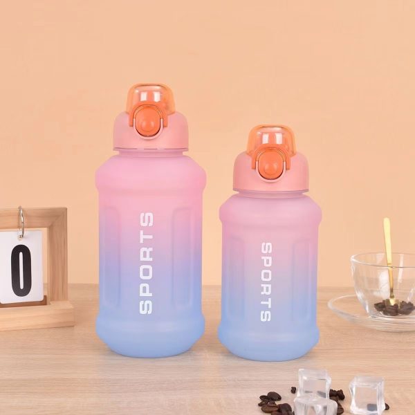 orange to purple custom tumble or sports water bottle