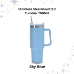 blue custom tumbler with laser engraving service