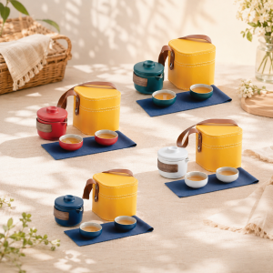 Portable Ceramic Tea Set